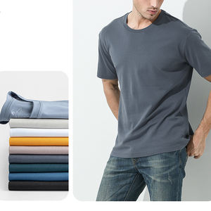 Camisetas de Algodón Personalizadas al por Mayor, Elegantes, de Manga Corta, Unisex, Cuello Redondo, 220g, Diseño en Blanco, Casuales, Transpirables, Sostenibles, Tallas Grandes - Product Image 3