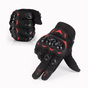 Gants de moto unisexes en cuir à prix d'usine pour l'été, utilisation sportive en extérieur, imperméables, compatibles écran tactile, design à doigts complets - Product Image 5