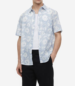 เสื้อเชิ้ตผู้ชายแขนยาวทรงเข้ารูป ผ้าซาตินสีพื้น ปกคอปกแบบพับได้ ติดกระดุม  100% โพลีเอสเตอร์ เหมาะสำหรับใส่ทำงานหรือในโอกาสทั่วไป - Product Image 5