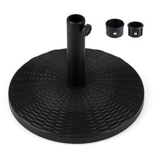 Base per Ombrellone da Esterno in Cemento con Motivo Rattan Quadrato per Hotel, Parchi e Arredamento da Giardino - Product Image 5