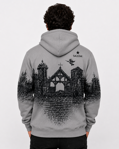 Custom Cotton Fleece Halloween Party <b>Hoodie</b> <b>Gothic</b> Streetwear Luxury Hooded Sweatshirt OEM Factory - Product Image 4