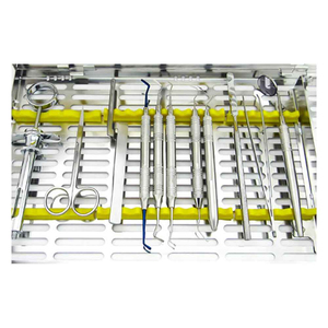 Juego de Instrumentos Dentales Profesionales de Acero Inoxidable, Espejo Dental Manual con Acabado Satinado Mate para Microcirugía Oral - Product Image 1