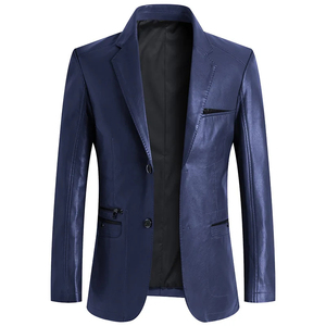 Veste d'automne 2026 pour homme, manteau en cuir de couleur unie, veste décontractée de motard, blouson en cuir pour homme, grandes tailles 6XL 7XL - Product Image 3