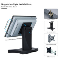 InnoAioT 12.1 13.3 15.6 18.5 21.5 23.8 inci, lingkungan Keras depan IP66 paduan aluminium Casing tampilan industri