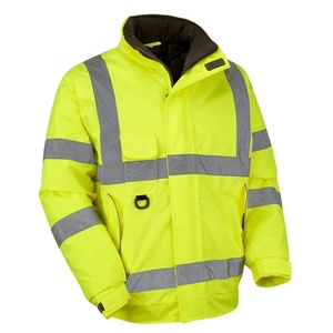 Chaqueta bomber de alta visibilidad ligera y barata con logotipo a prueba de agua y personalizable que se vende a bajo precio - Product Image 1