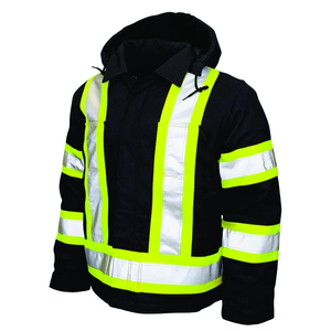 Chaqueta de Trabajo Reflectante Fluorescente para Personal Industrial, Equipos de Carreteras, Servicios Públicos y Operaciones de Construcción - Product Image 5