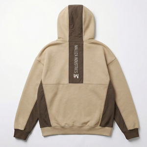 Sudadera Extra Grande Aura Recovery de MALUZA INDUSTRIES, Estilo Urbano con Paneles Técnicos, 100% Algodón Felpa, Prenda Ecológica para Invierno - Product Image 3