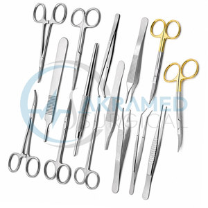 Kit de Suture pour Chirurgie Mineure de 15 Pièces Premium, Instruments Chirurgicaux en Acier Inoxydable, Pratique Générale, Certifié CE - Product Image 5