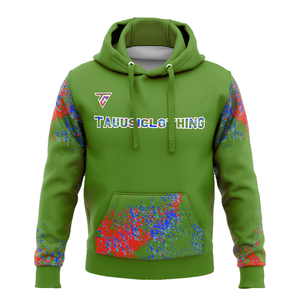 เสื้อฮู้ดสวมหัวผ้าฝ้ายสีทึบของผู้ชายงานปักพลอยเทียมป้องกันการหดตัวระเหิดสำหรับฤดูหนาว - Product Image 1