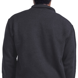Sudadera con cremallera de 1/4 para adulto, color gris carbón, de forro polar suave, cálida, informal, de manga larga, personalizada - Product Image 5