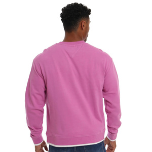 DAIZEN STAR Men's Crew Neck Pullover Sweatshirt Striped Design 100% Cotton Knitted Regular Fit Casual Breathable 370g Autumn - Product Image 2