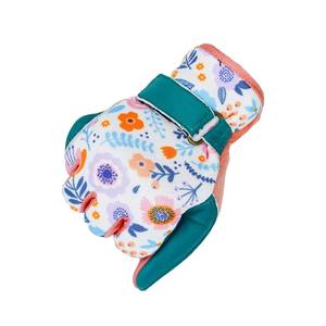 Gants de travail confortables pour femmes, antidérapants, imprimés de fleurs, en polyester et cuir respirant, pour jardinage, compatibles avec les écrans tactiles - Product Image 6