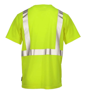 Wholesale <b>Hi</b> <b>Vis</b> <b>T</b>-<b>shirts</b> O-neck Work Clothing High Quality Lightweight Men's Short Sleeve Reflective Safety <b>T</b>-<b>shirts</b> - Product Image 4