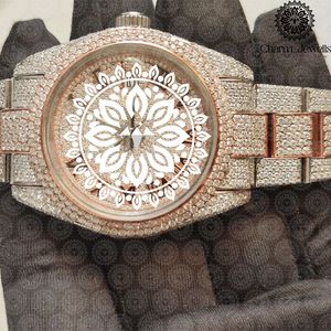 Charm_Jewells Luxury Women's Stainless Steel <b>Watch</b> Round Dial Sapphire Crystal <b>Diamond</b> Bezel Analog Quartz Movement - Product Image 3
