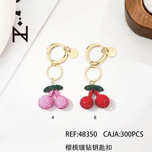 Llaveros de Cristal Kiraz Elmas, Elegantes Llaveros Anahtarlk - Product Image 1