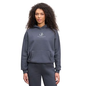 Sweat-shirt à capuche en néoprène pour femme, manches longues, pull-over décontracté, streetwear, haut confortable pour un style de vie actif, personnalisable - Product Image 1