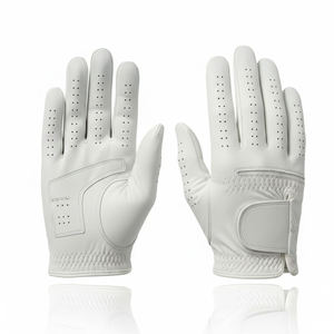 Nouveaux gants de golf en cuir véritable, design élégant, couleur unie, haute qualité, personnalisables, respirants et confortables pour les mains - Product Image 1