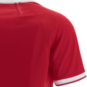 Maillot de rugby sublimé à motif graphique rouge pour femme, manches courtes, vêtements de sport d'équipe, chemise athlétique, uniforme de performance, entraînement, compétition - Product Image 4