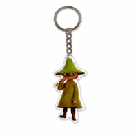 Porte-clés en résine époxy avec logo personnalisé, vente en gros, personnage de dessin animé, souvenir, cadeau