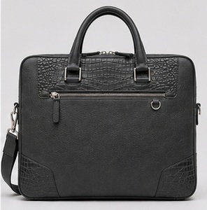 Sac Messager pour Ordinateur Portable en Cuir Véritable Gravs pour Homme - Léger, Durable, Luxe, Fermeture Éclair, Haute Qualité - Product Image 1