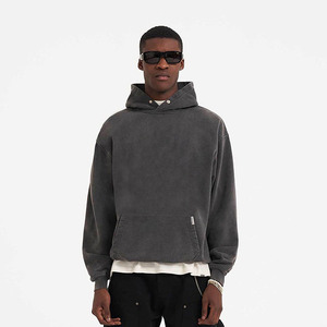 Hoodie de luxe surdimensionné pour homme, personnalisé, en molleton épais, en polyester/coton tricoté, avec faible MOQ, service OEM en gros - Product Image 3
