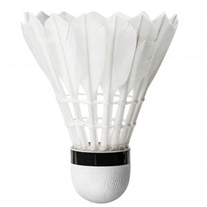 Volante de Bádminton Estándar de Plumas de Ganso con Cabeza de Corcho PU, Duradero, para Entrenamiento, Color Blanco - Product Image 4