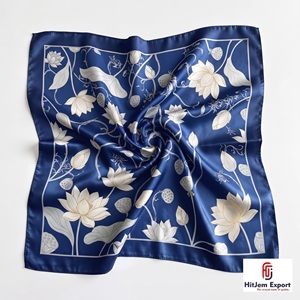 Premium Digital <b>Printed</b> Square Scarf Soft Silk Feel Fabric Fashion <b>Accessories</b> Women Men Custom Manufacturer OEM ODM Bulk - Product Image 6