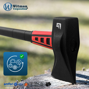 8lb Splitting Maul Axe Grade-A Carbon Steel <b>Sharpened</b> and Hardened Head Reinforced Neck for Impact Absorption Logging <b>Tool</b> - Product Image 5