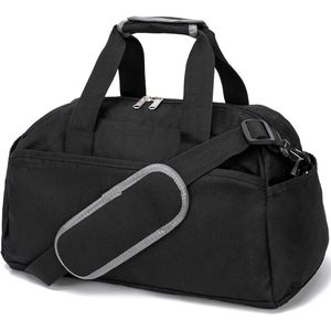 Borsa da Viaggio Mini Nera Leggera da 14 Pollici per Sport e Palestra, Borsa da Trasporto per Donne e Uomini - Product Image 1
