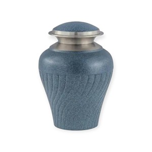 Urne funéraire gravée Colibri Bleu Profond avec motifs floraux pour cendres d'adultes – Commémoration - Product Image 5