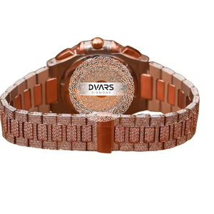 Reloj de Pulsera de Cuarzo Ejecutivo Atemporal, Aleación Premium, Resistente al Agua, Cristal de Zafiro, Diamante Moissanite Color D VVS1, Lujo Corporativo - Product Image 2