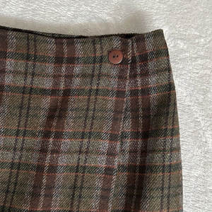 Jupe écossaise style 2026 pour femme, marron à carreaux, en mélange de laine Highland, jupe portefeuille, kilt, vente en gros - Product Image 5