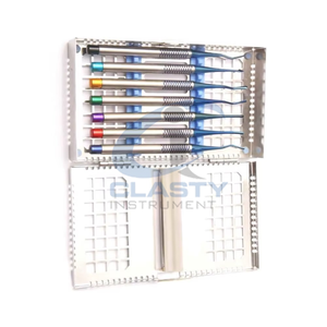 Kit de Instrumentos Quirúrgicos Dentales Manuales de Acero Inoxidable con Empuñadura Moleteada, Varios Colores, Juego de Herramientas Quirúrgicas Clase I - Product Image 5