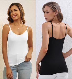 Débardeur Camisole Femme en Maille Côtelée Douce et Extensible, Bretelles Fines, Style Décontracté, Idéal pour l'Été - Product Image 5