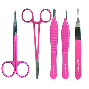 Kit d'instruments chirurgicaux avec logo personnalisé, instruments médicaux, équipements médicaux avec coussin d'entraînement à la suture, Apto Enterprises - Product Image 4