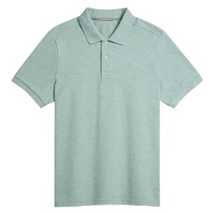 Venta al por mayor de camisetas polo de talla grande para hombre con logotipo personalizado de tela de algodón de manga corta Polo informal Proveedor - Product Image 1