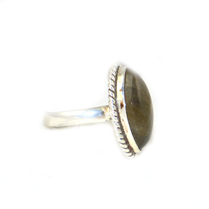 Royal Fashionable <b>Labradorite</b> Gemstone Marquise Shape 925 Silver Plated <b>Ring</b> Brass Jewelry For Women Girls <b>Rings</b> Wholesale Bulk - Product Image 2