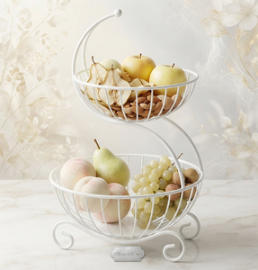 Corbeille à fruits finition argentée, centre de table de qualité supérieure, corbeille de table en métal au design créatif, fabriquée en Inde - Product Image 1