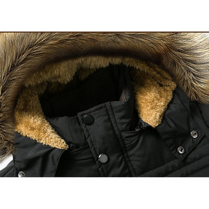 Parkas pour hommes en gros, à manches longues, décontractées, grandes tailles, imperméables, réfléchissantes, avec design imprimé intégral - Product Image 5