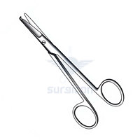 Ciseaux Spencer 12 cm / 4-3/4 pouces, ciseaux chirurgicaux droits normaux, instrument médical de précision en acier inoxydable pour sutures