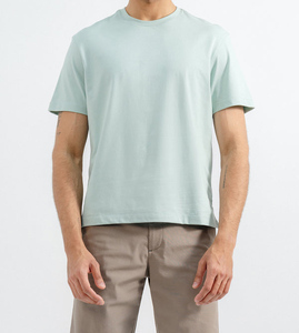 T-shirt formel à manches courtes pour homme, coupe ajustée, séchage rapide, imprimé uni, taille US personnalisée, pour la gym et le fitness - Product Image 2