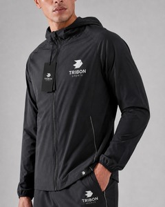 Conjunto corto de chaqueta y pantalones cortos de nailon ligero para hombre, de secado rápido, transpirable, informal, deportivo. - Product Image 6