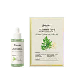 Para JM Solution Mugwort Skin Soothing Care Set 1 caja incluye ampolla y paquete de máscara - Product Image 1