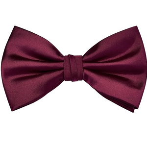 Noeud papillon en satin double couche réglable de haute qualité pour homme, couleur unie, polyester, pour les mariages et les fêtes - Product Image 2