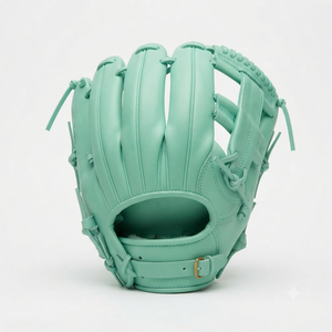 Premium Genuine Leather Baseball Glove H-Web Right-Handed Full Finger Outfield Adjustable Wrist <b>Strap</b> Practice Glove - Product Image 2