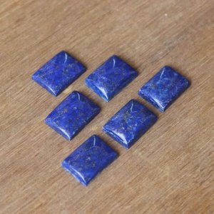 Pierre précieuse naturelle Lapis Lazuli taille baguette 2,00 carats calibrée à dos plat pour la fabrication de bijoux en gros Zubeda GEMS JEWELLRY - Product Image 5