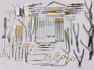 Kit complet d'instruments chirurgicaux : Pinces de chirurgie, Ciseaux, Pinces, Crochets, Ciseaux à découper, Rétracteurs manuels en acier inoxydable de haute qualité - Product Image 5