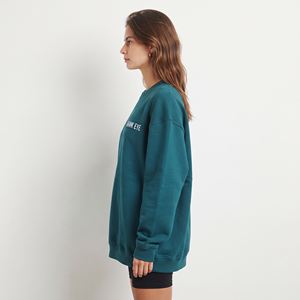 Sudadera de Mujer de Alta Calidad, Felpa Gruesa, Cuello Redondo, Hombros Caídos, Bordada - Product Image 4