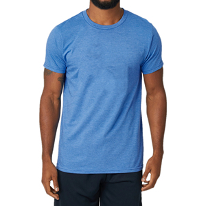 Camiseta Unisex Gris de Cuello Redondo y Manga Corta, Corte Regular, Color Sólido, Informal, Tejido Ecológico, Secado Rápido, para Todas las Temporadas, 100% Algodón - Product Image 4
