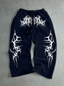 Factory Direct Men's Casual Midweight Polyester Heavyweight Fleece Jogger Sweatpants with Mid Waist for Winter Streetwear - Product Image 3